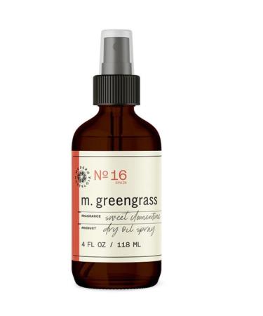 m. greengrass Dry Oil Spray - Moisturizing Body Oil for Face  Hair  and Skin - After Shower Mist For Men and Women - Non-Greasy - 4 oz. - Cruelty & Paraben Free - Sweet Clementine