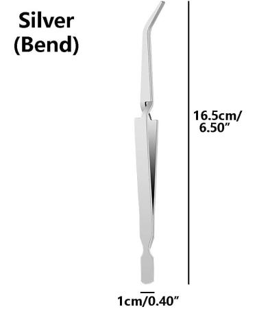 Silver Stainless Steel Nail Shaping Clip Double Ended Nail Pincher Cuticle Remover Multifunctional Tweezers Tool for Nail Care Silver(Bend) - Buy Online on GoSupps.com