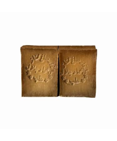 BIO JALAL Original Aleppo soap with 25% laurel oil and 75% olive oil. Two 400g Aleppo soaps for hands face body and hair. Handmade in Turkey using a traditional recipe.