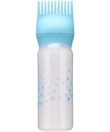 TIKATARER Hair Oil Applicator Brush Hair Color Applicator Brush 170ml Hair Dye Bottle with Comb Teeth for Professional Salon or Home Use (Blue) - Buy Online on GoSupps.com