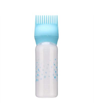Serlium Hair Oil Applicator Bottle 160ml Root Comb Applicator Bottle Lightweight Oil Bottle for Hair for Scalp Treatment Essential and Hair Coloring Dye (Blue)