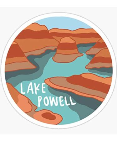 Lake Powell Sticker - Sticker Graphic - Waterbottles, Hydroflask, Laptops, Notebooks, Cell Phones, Bumpers, Windows, Locker Sticker