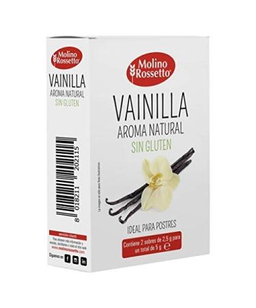 Molino Rossetto Molino Rossetto - Vanilla - Gluten-free natural flavour - Ideal for desserts - Contains 2 sachets of 2.5 g