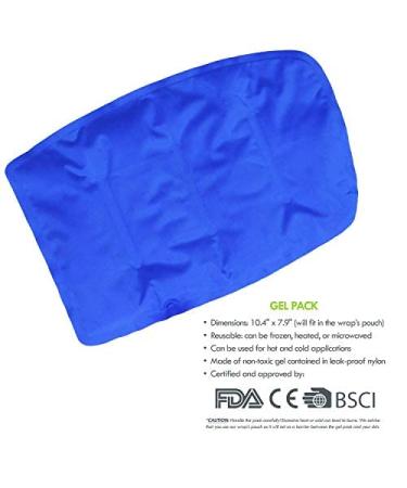 Thigh Brace Wrap with Ice Gel Pack - Compression and Pain Relief for Hamstring, Quad, and Groin Injuries - Flexible, Reusable, and Multi-Purpose - Buy Online on GoSupps.com