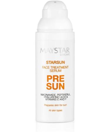 MAYSTAR SKINCARE STARSUN FACE TREATMENT SERUM PRE-SUN 50 ml. Very light texture serum that prepares the skin for sun exposure. - Buy Online on GoSupps.com