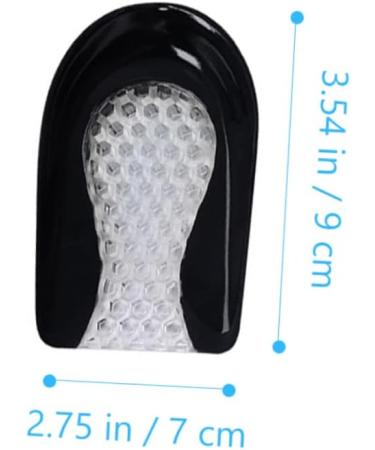 NOLITOY Cellular Heel Pads - 2 Pairs Gel Insoles for Foot Care Bone Spurs & Height Increase - Breathable Anti-Wear Soft Cushions - Buy Online on GoSupps.com