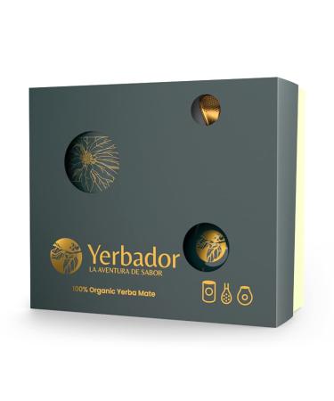Yerba Mate Set | Tube 300g | Matero Cup | Bombilla Straw