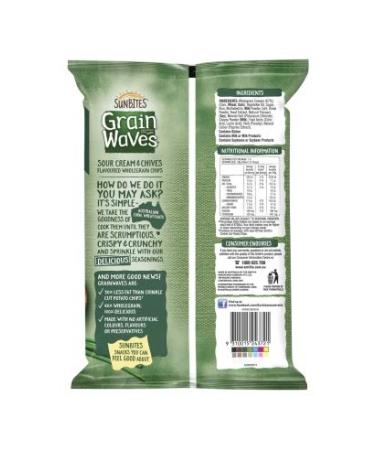 Grainwaves Sour Cream and Chives 170g - Delicious Snack for a Flavorful Crunch - Buy Online on GoSupps.com