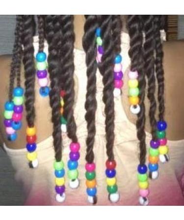 Tara Assorted Color Design Plastic Beads for Braid Hair - Medium Size (Pack of 2) - B1000M-28 - Buy Online on GoSupps.com