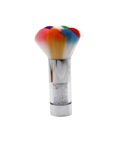HONMEET 1pc Dust Brush Nail Cleaning Tool Nail Brush Pedicure Tools Powder Brush Cleaner Pinceles Para U as Acrilicas Paintbrush Cleaner Acrylic Brush Nail Tool Manicure Blush Plastic Abs 11.5x6cm Silver
