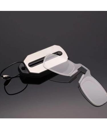 Rojada Portable Mini Keybund Reading Glasses - Flexible Armless Comfort Compact & Foldable Black +200 - Buy Online on GoSupps.com