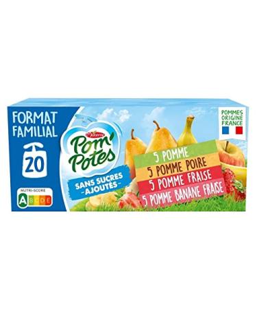 POM'POTES - Pom'Potes Without Added Sugar Multivarieties 1800G - Pack of 3