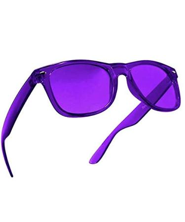 PURPLE CANYON Violet Color Therapy Mood Glasses Light Therapy Chakra Healing Glasses Chromotherapy Purple Colored Lenses