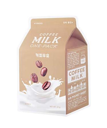 APIEU Coffee Milk One Pack Mask Sheet Mask Korea Cosmetics 1 Piece Firming