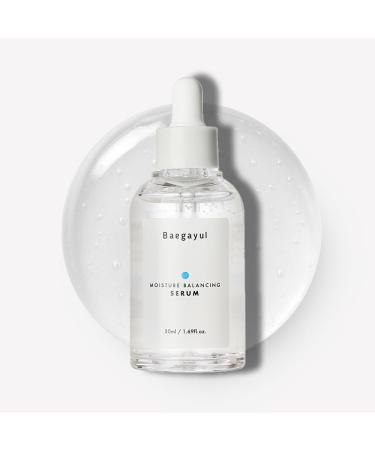 Baegayul Balancing Hyaluronic Acid Serum for Face - Korean Facial Serum with Hyaluronics Acid & Korean Yuzu Cica Herbal Extract Deep Hydration Fast-Absorbing Glass Skin Glow 50ml 1.69 fl oz