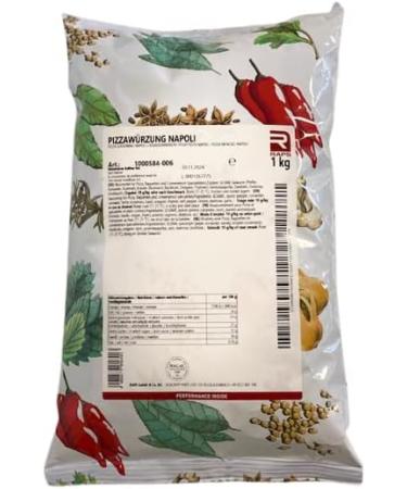 Rapeseed Raps Napoli Pizza spices 1 kg bag spice mix for pizza baguette and craft specialties high quality - Buy Online on GoSupps.com