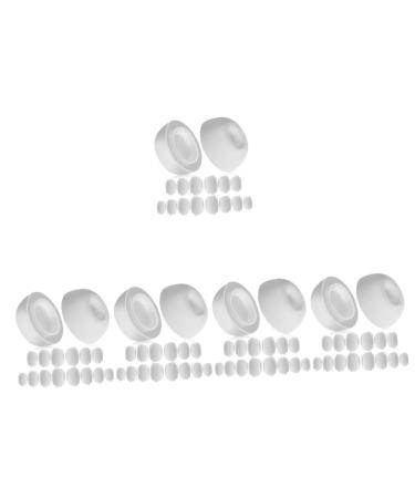 Hemoton 40 Pairs Earplugs Second Generation Headphone Plug Small
