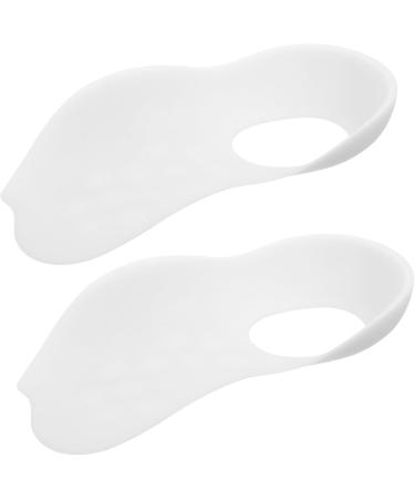 Mobestech Foot Insoles for Men - O Type Leg Shoe Inserts & Arch Support - Comfortable TPR Foot Pads for Plantar Care - 2 Pairs White - Buy Online on GoSupps.com