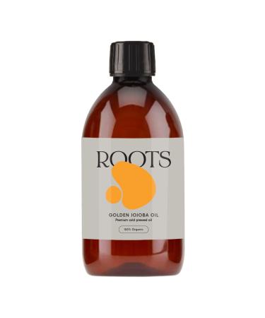 Roots Organic Jojoba Golden Oil. Suitable for Vegans & Cruelty Free. Rich in Vitamin E with Anti-Aging Properties. Lightweight Oil for Hair and Body Golden Jojoba Oil
