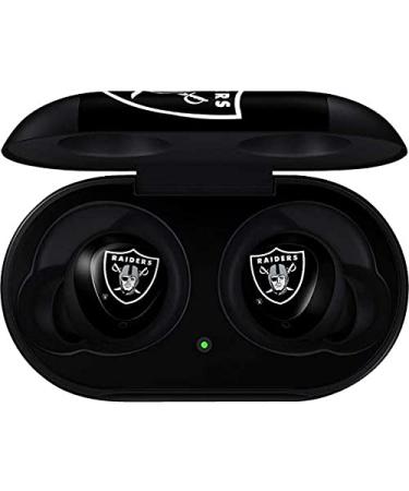 Skinit Decal Audio Skin Compatible with Samsung Galaxy Buds - Officially Licensed NFL Las Vegas Raiders Large Logo Design