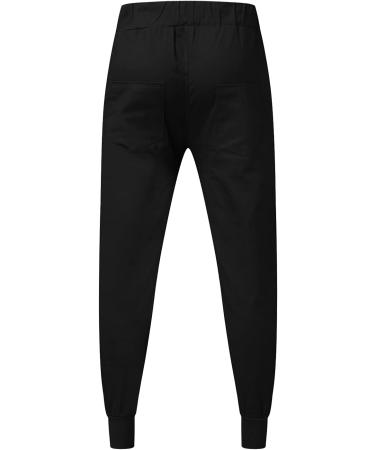 Ronony Men's Long Cargo Pants - Regular Fit Leisure & Hiking Trousers with Pockets - Stylish Outdoor Pants - M001 #Black - Buy Online on GoSupps.com