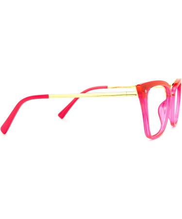 Zeelool Martha FA0457 Cat Eye Blue Light Blocking Glasses | UV400 Protection Eyewear for Women - Bright Pink & 100% UV400 Protection - Buy Online on GoSupps.com