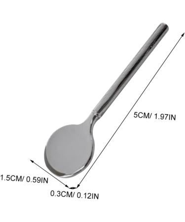 minkissy Cuill re Maquillage M tal Outil de Soin Facial R utilisable Petite Cuill re Cosm tique pour Application Pr cise de Cr mes et Masques 5.00X1.50X0.30CM argent - Buy Online on GoSupps.com
