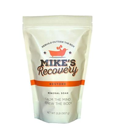 Mike's Recovery RESTORE POUCH Mineral Soak- Bath Salt Muscle Restore - Mikes Recovery (2lb.) 2 Pound