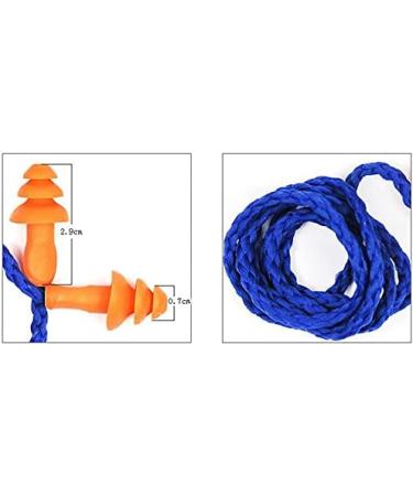 Soft Reusable Silicone Earplugs - 5 Pack Ear Protection with Cord | Comfortable Noise Blocking for Sleep & Travel - Buy Online on GoSupps.com