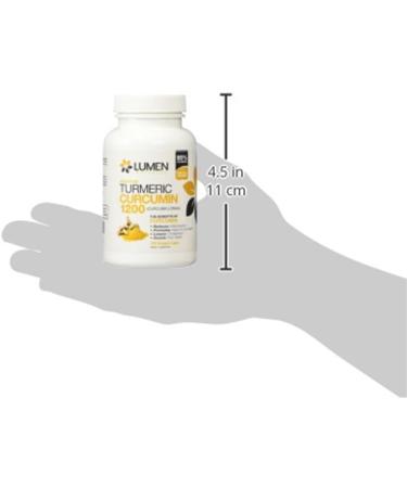 Lumen Naturals Organic Turmeric Curcumin with BioPerine - 95% Curcuminoids & Black Pepper Extract - 120 Capsules, Gluten-Free - Buy Online on GoSupps.com
