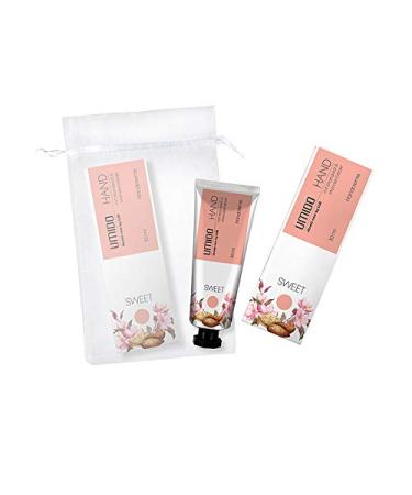 Umido Beautyet |1x hand cream 30 ml of almond oil & almond extract | without silicones parabens paraffins mineral oils |1x organza bags |Hand lotion |Care cream |Lotion |Skin care (6-cyns)