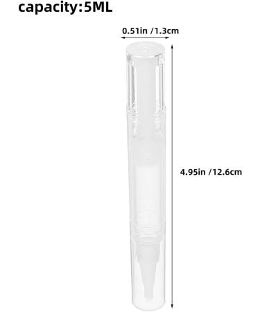  BESTYASH BESTYASH 20 Pieces Empty Lip Gloss Pen Transparent Rotatable Cosmetic Container for Makeup Refillable Nail Oil Foundation Applicator with Vacuum Technology for Freshness Preservation - Buy Online on GoSupps.com