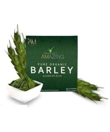 Original Pure Organic Barley Powdered Drink Mix from Australia by IAM Worldwide - Certified Organic Barley Grass - 3g x 10 Sachet - 30g