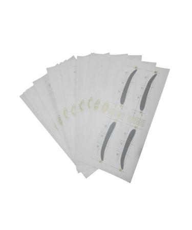 FRCOLOR 12pcs 48 Eyebrow Makeup Tools Eyebrow Card Eyebrow Sticker Stickers Mold Eyebrow Trimming