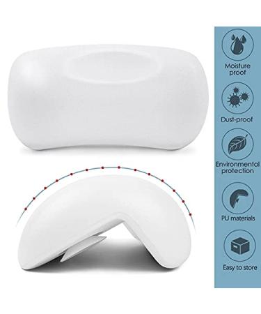 Non-Slip SPA Bath Pillow | Soft Waterproof Headrest with Suction Cups - Easy to Clean | 1pc - Buy Online on GoSupps.com