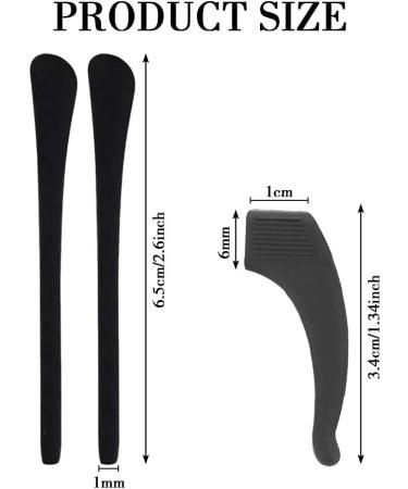 Lyivagen 8 Pair Silicone Glasses Covers - Anti-Slip End Caps & Comfort Ear Hooks for Thin Glasses - Buy Online on GoSupps.com