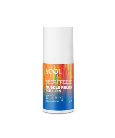 SOOL Cr me Roll-On Effet Froid Intense CBD 50ml 1000mg I Pour les Articulations et les Muscles | Application Facile