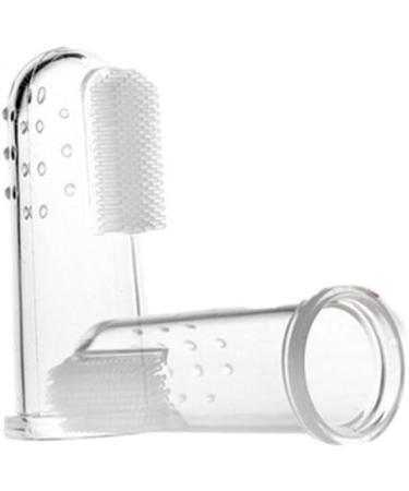 SOESFOUFU Finger Toothbrush for Toddlers - 2pcs Mouth Massager & Gentle Teething Brush | International Shipping Available - Buy Online on GoSupps.com