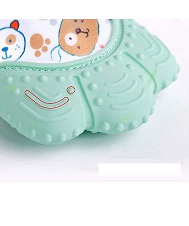 Baby Teething Mitten 2-Pack - Stimulating Teeth Toys for Infants - Green - Buy Online on GoSupps.com