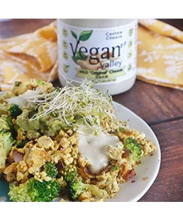 VEGAN VALLEY Mild Cashew Cheeze Sauce 14.5 oz - Tangy Vegan Nacho Cheeze - Gluten-Free Dairy-Free Non-GMO Plant Based - Perfect Vegan Pasta Sauce & Dip - Buy Online on GoSupps.com