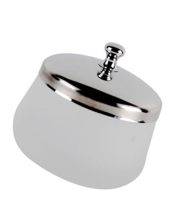 VALICLUD Gobelet Rond Verre D poli pour Dissolvant Vernis Ongles Contenant Liquide pour Manucure Blanc