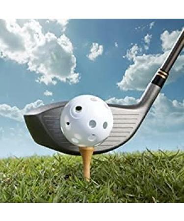 Kahuayi 100 Pack Practice Golf Balls - Airflow Hollow Plastic Balls for Driving Range & Swing Practice - White Pool Balls for Home Training - Buy Online on GoSupps.com