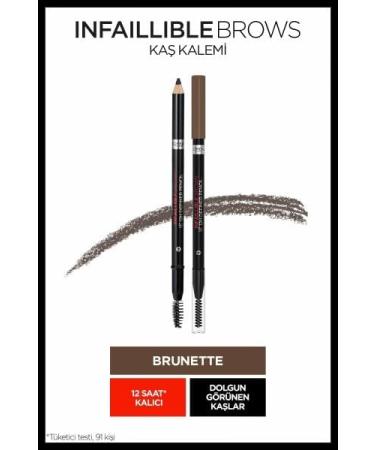 L Or al Paris Infaillible 12H Brow Definer Eyebrow Pencil Triangular Tip 3.0 Brunette - Buy Online on GoSupps.com