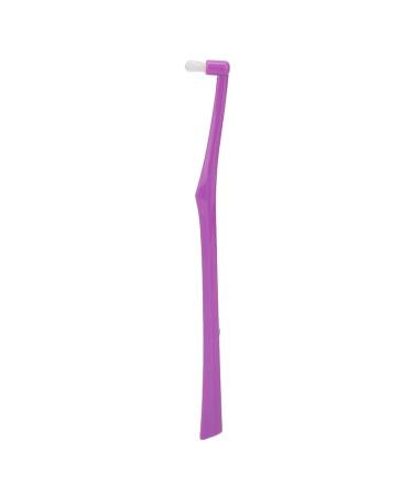 5-part tuft brush avoids bad breath soft stocking interdental cleaning toothbrush gap toothbrush for braces dental implants (purple)