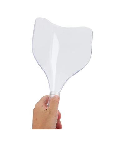 Hairdressing Face Mask Cover Hair Spray Bang Cutting Dyeing Protector Shield Professional Barber Tools(Transparent White) - Buy Online on GoSupps.com