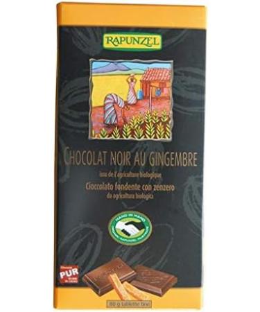 Rapunzel - Dark Chocolate With Ginger Organic 80 G - Sold per unit - Buy Online on GoSupps.com