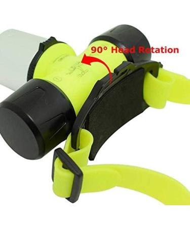 JUN CHI 20000 Lumens LED Scuba Diving Headlamp - Waterproof Underwater Safety Light for Deep Sea Cave Exploration - Buy Online on GoSupps.com