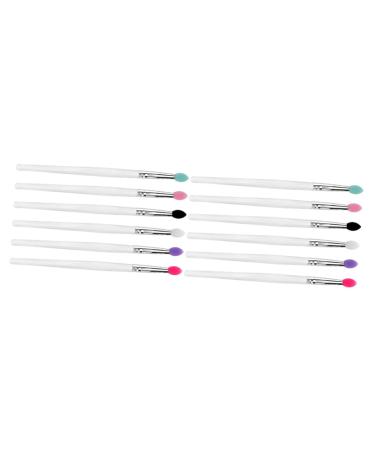 Healeved 12 Pcs Eye Shadow Brush Dual Sided Eyeshadow Brush Makeup Practice Face Makeup Eyeshadow