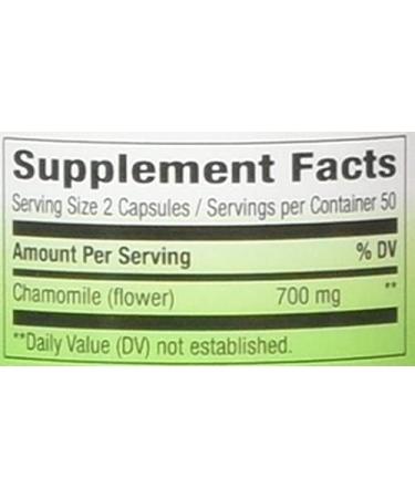 Nature's Way Chamomile Flowers Capsules - 100 Count (Pack of 2) - Buy Online on GoSupps.com