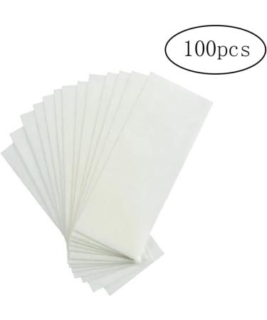100pcs Blanc Grands bandes de cire non tiss es Blanc Bandes de cire de carrosserie pilation de la coiffure cire de cire Body Bandes de cire de la jambe de la jambe pilante pour l'homme et - Buy Online on GoSupps.com